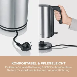 Severin 1,7 l Schwarz/Silber