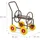 Relaxdays Schlauchwagen 50x83x80 cm Braun/Gelb