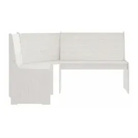 vidaXL Eckbank 118,5 x 85 x 151 cm weiß