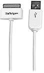 StarTech.com 1m USB iPhone / iPad und iPod Ladekabel, USB auf Apple 30 pin Dock Connector / Stecker Datenkabel, Weiß