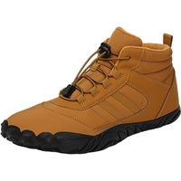 Haiorziyou Barfußschuhe Feldluft Herbst Winter BarfußSchuhe Damen Herren Wasserdicht Schnell Outdoor Schneestiefel GefüTtert Wasserdicht rutschfest Bequeme Warme Waterproof Barefoot Winterschuhe - 42 EU