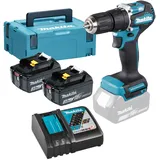 Makita DHP487RFJ Akku-Schlagbohrschrauber 18V / 2x 3,0 Ah Akkus + Ladegerät im M