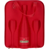 Piper Heidsieck Travel Gift Set - Champagner Piper Heidsieck mit 2 Champagnergläsern und Tragetasche in Rot 0,75l 12%vol.