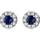 Christ Ohrstecker 89098262 blau 585 Weißgold 2 Saphir