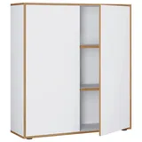 VCM Salia Aktenschrank 100 x 33 x 110 cm weiß