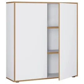 VCM Salia Aktenschrank 100 x 33 x 110 cm weiß
