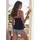 LASCANA Shorty Pyjama-Shorts schwarz-weiß gepunktet 36/38