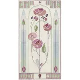 Derwentwater Designs Bothy Threads Kreuzstich-Set "Mackintosh - Orientalische Rose", 28x15cm, DWMKP5, Zählmuster