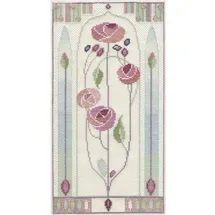 Derwentwater Designs Bothy Threads Kreuzstich-Set "Mackintosh - Orientalische Rose", 28x15cm, DWMKP5, Zählmuster