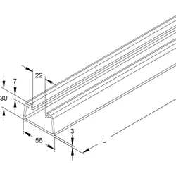 NIEDAX Ankerschiene 2995/6 FO