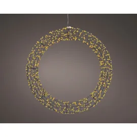 KAEMINGK GMBH LED Lichterkranz Metall Ø58 cm Schwarz