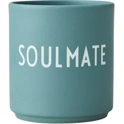 Design Letters - AJ Favourite Porzellan Becher, Soulmate / dusty green
