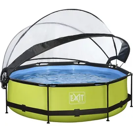 EXIT TOYS Lime Pool 300 x 76 cm inkl. Filterpumpe und Abdeckung