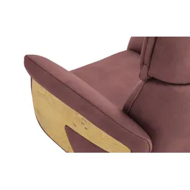 HIMOLLA Relaxsessel Leder 77 x 84 x 101 cm Rot