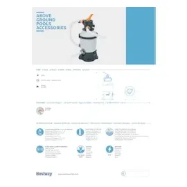 BESTWAY Flowclear Sandfilteranlage 3,028 l/h 85 W