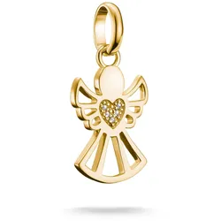 Charm-Einhänger THOMAS SABO "Charm Beschützer der Liebe - Connect, CC1242-051-14, CC1242-414-14", gold (gelbgoldfarben, kristallweiß, kristallweiß), Charms, Damen, Silber 925, recycelt, mit Zirkonia (synth.)