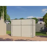 Bertilo Gartenschrank HPL Sideboard 155 cm x 75 cm x 116 cm Grau FSC®