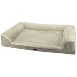 Nobby Tiersofa Orthopädisches Komfort - Hundesofa, beige, Mikrofaser in Leinenoptik und Softplüsch, Orthopädisch beige