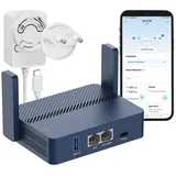 7links Dualband Repeater: Dualband-WiFi-6-Reiserouter, bis 3.000 Mbit/s, WISP, Open-VPN, USB-C
