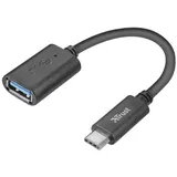 Trust USB-C auf USB-A Adapter 0,09 m Schwarz