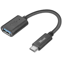 Trust USB-C auf USB-A Adapter 0,09 m Schwarz