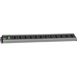 Bachmann Steckdosenleiste 12-fach 2 m Grau