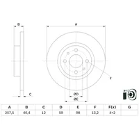 Bosch Bremsscheibe 0 986 479 E65