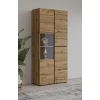 INOSIGN Vitrine »Cross, Höhe 183,5 cm, moderne grifflose Standvitrine