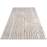 KADIMA DESIGN Teppich Kurzflor Abstrakt Wohnzimmer schmutzabweisend Grau Rechteckig 160x230 | 60% Polypropylen, 40% Polyester | Florhöhe: 11 mm | pflegeleicht