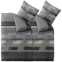 CELINATEX Fashion Bettwäsche 155x200 cm 4teilig Baumwolle Crazy Wörter