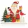 COM-FOUR Weihnachtsmann XL Holz