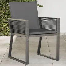 vidaXL Gartenstuhl 59 x 68,3 x 52,2 cm schwarz 4 St.