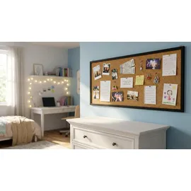 ALLboards Pinnwand 100 x 40 cm Schwarz