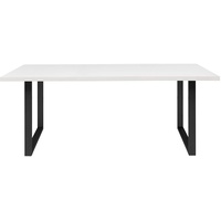 Forte TABLES Tisch nicht ausziehbar Holzwerkstoff, weiß 180 cm