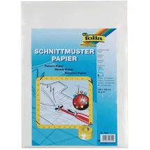 Folia Schnittmusterpapier - 100 x 150 cm, 5 Bogen, transparent
