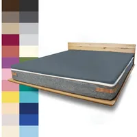 JONA SLEEP Topper-Bezug (80-90x200 cm) Anthrazit, Topper Spannbettlaken Boxspringbett