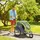 PawHut Hundeanhänger Jogger 2 in 1 grün/grau