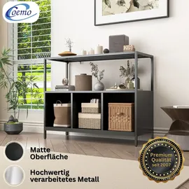 Coemo Sideboard Chicago aus Metall mit 3 Fächern