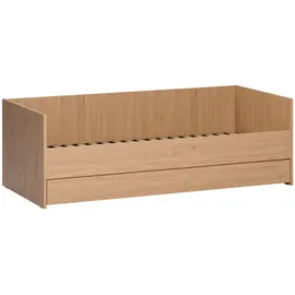Vox Bett VOX "SIMPLE, hydraulischer Bettkasten, optional Zusatzbett/ Schublade", braun (eiche), B:95,3cm H:68,1cm L:205,6cm, Betten, Bett, mehrere Farben, langlebig und stabil, Made in EU