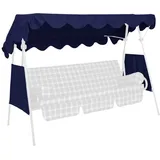 Angerer Sonnendach 200 x 120 cm Polyethylen blau