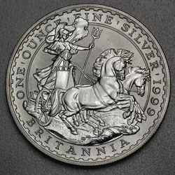 Silbermünze 1oz Britannia 1999 (Großbritannien)
