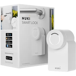 NUKI Smart Lock (4. Generation) smartes Türschloss Matter weiß