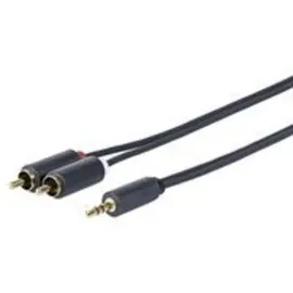 Vivolink Audiokabel 3,5mm-Klinken-Stecker / 2x RCA-Stecker 5,0m (PROMJRCA5)