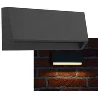 ChiliTec Wandleuchte Aussen Anthrazit IP65, 3W, 23616