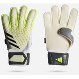 adidas Predator Match (Fingersave) Pred Gl MTC Fs, White/Lucid Lemon/Black, IA0877, 9