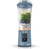 Ninja Blast Tragbarer Mixer / Blender / Smoothie Maker, 530ml Becher, Auslaufsicherer Deckel, Leistungsstarker Mini Standmixer, Kabellos & Wiederaufladbar, Zerkleinert Eis & Obst, Blau, BC151EUNV