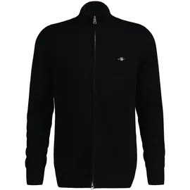 GANT Strickjacke Casual COTTON ZIP Cardigan Stehkragen, Baumwolle, Langarm