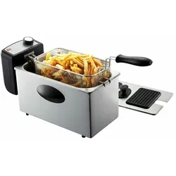 Sogo Edelstahl-Fritteuse-3L-2000W