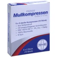 PARAM Mullkompressen 5 x 5 cm steril 10 St.