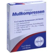 PARAM Mullkompressen 5 x 5 cm steril 10 St.